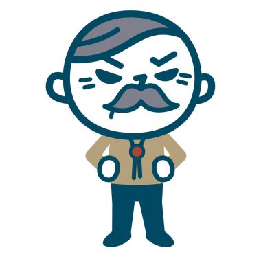 Kızgın kıdemli erkek 