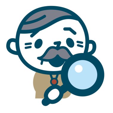 Büyüteç camı arayan erkekler