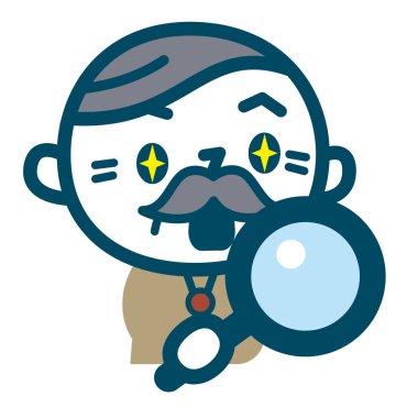 Büyüteç camı arayan erkekler