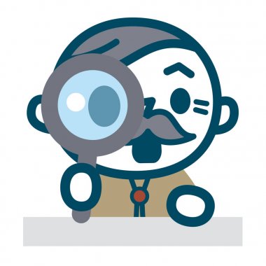 Büyüteç camı arayan erkekler