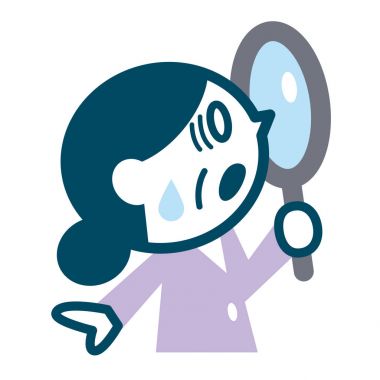 Üst düzey kadın Büyüteç arıyorum