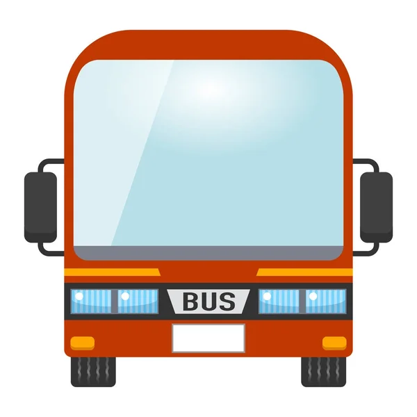 Illustration de bus rouge — Image vectorielle