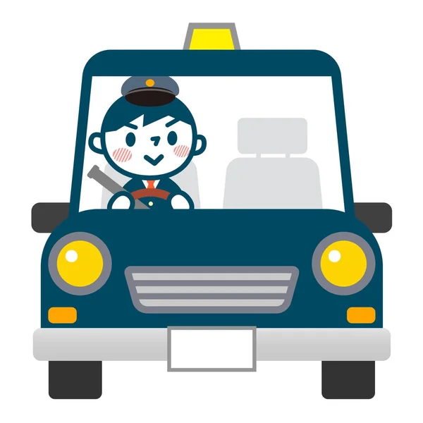 Jeune chauffeur de bus masculin — Image vectorielle