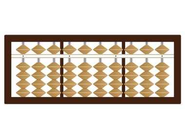 Basit abacus illüstrasyon