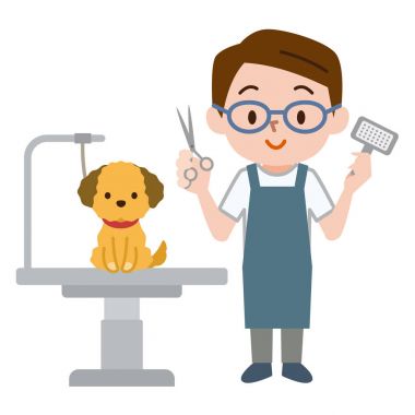 Erkek damat ve köpekler