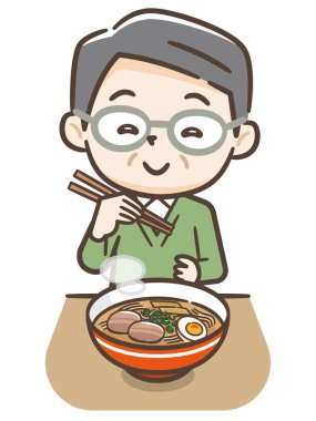 Son sınıf öğrencisinin ramen yediği bir resim.