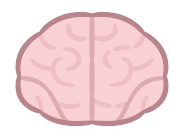 Beyaz arkaplanda beyin çizimleri