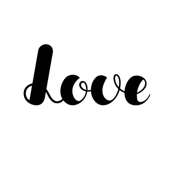 Написи "Love" чорного кольору, ізольовані на білому тлі. Векторні ілюстрації для плакатів, банерів, флаєрів, наклейок, футболок, карт тощо. Векторні ілюстрації. ЕПС10 . — стоковий вектор