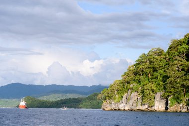 Cennet adası El Nido, Palawan, Filipinler.