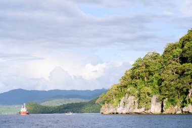 Cennet adası El Nido, Palawan, Filipinler.