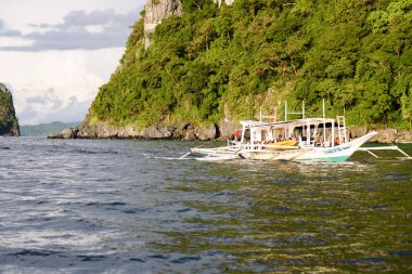 Cennet adası El Nido, Palawan, Filipinler.