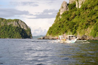 Cennet adası El Nido, Palawan, Filipinler.