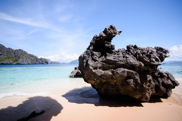 Paradisön Och Kristallklart Vatten Nido Palawan Filippinerna — Stockfoto