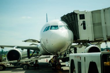 Uçak başka bir uçuş için hazırlanıyor..