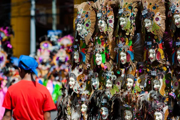 Máscara Souvenier Expuesta Calle Para Venta —  Fotos de Stock