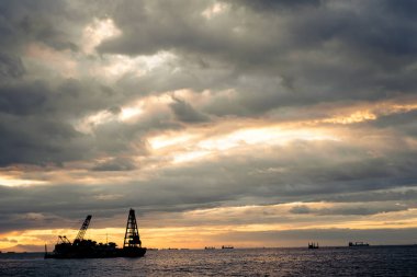 Sunset at Manila Bay, Philippines.