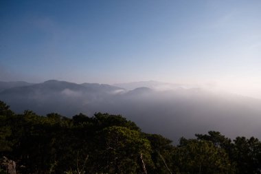 Fog over the mountains of Sagada, Mountain Province, Philippines.