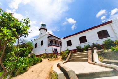 Cape Bojeador Deniz Feneri, Burgos, Ilocos Norte, Filipinler.