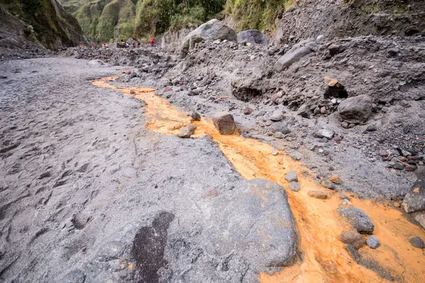 Sulfur Stream Pinatubo Our Trek — Stock Photo, Image