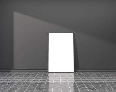 İç mockup. Boş poster