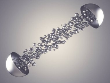 soyut 3d rednering küresel ağ bağlamak