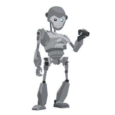 Robot maymun vektör