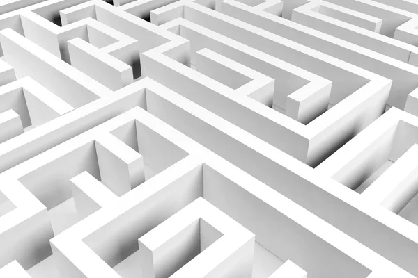 Plano de fundo do labirinto, conceito complexo de resolução de problemas — Fotografia de Stock