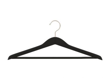 Elbise askısı beyaz arka plan üzerinde 3d render izole