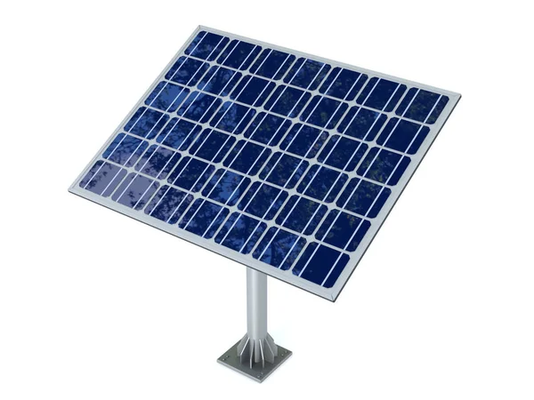 Solarmodul isoliert auf weißem Hintergrund — Stockfoto