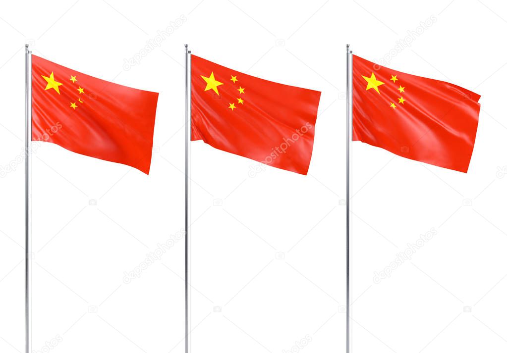 Flag of Republic of China, 3D rendering