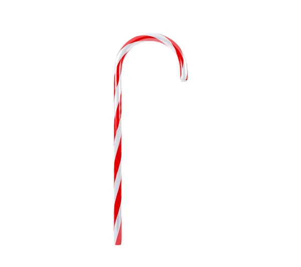 Christmas Candy Cane Isolated White Background — Stock Photo, Image