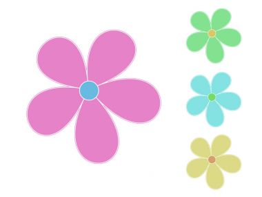 Sevimli çiçek kutsal kişilerin resmi, vektör çizim tasarım