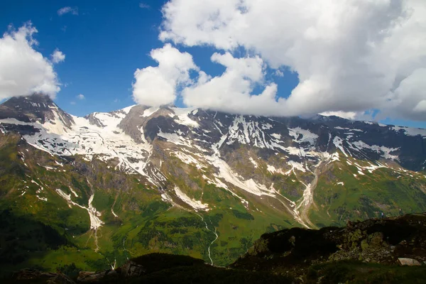 Paisajes Rocosos Montaña Alpes Austria Grossglockner Vista Montaña —  Fotos de Stock