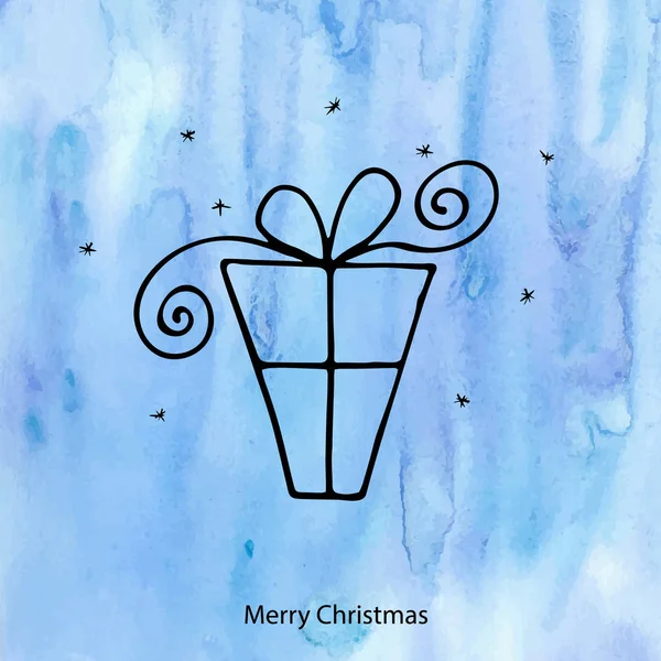 Счастливая рождественская открытка. — стоковый вектор