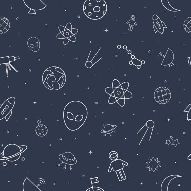 Alan simgesi seamless modeli, çizgi stili.