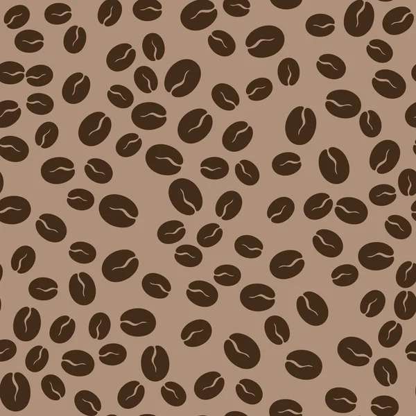 Coffee seamless pattern of bean. — Stock Vector