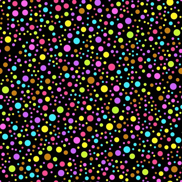 Cercle motif sans couture coloré avec différentes tailles et couleurs . — Image vectorielle