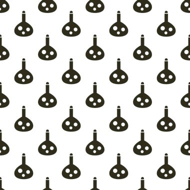 Şişe geometrik seamless modeli. Cadılar Bayramı düz simgesi simgesi.