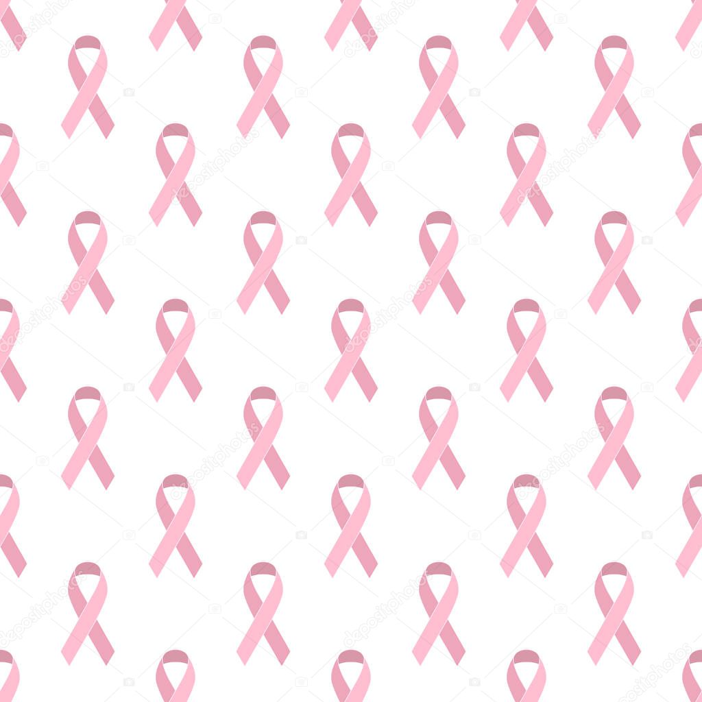 Breast cancer seamless pattern.