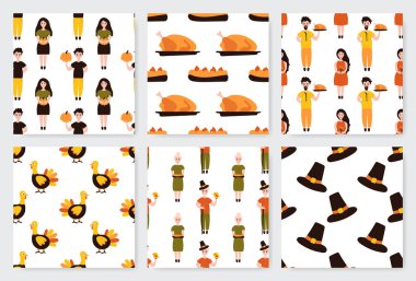 Şükran Günü kusursuz desen ayarlandı. 