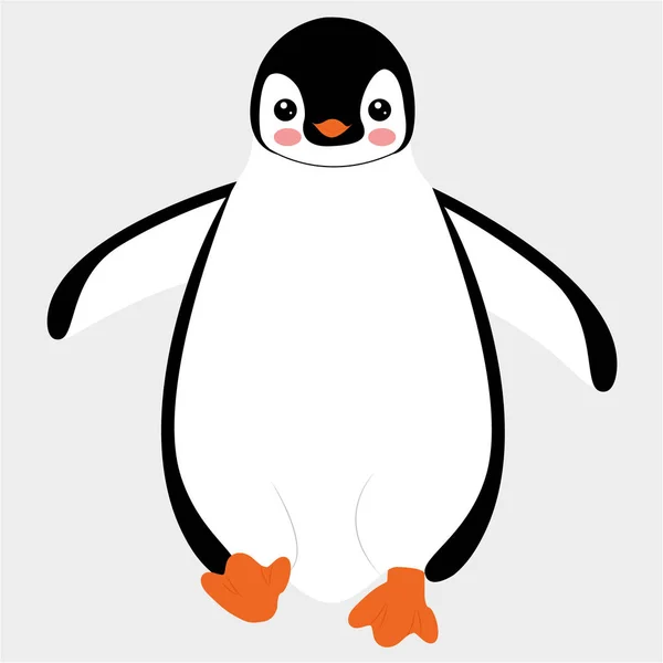 かわいい漫画のペンギン — ストックベクタ