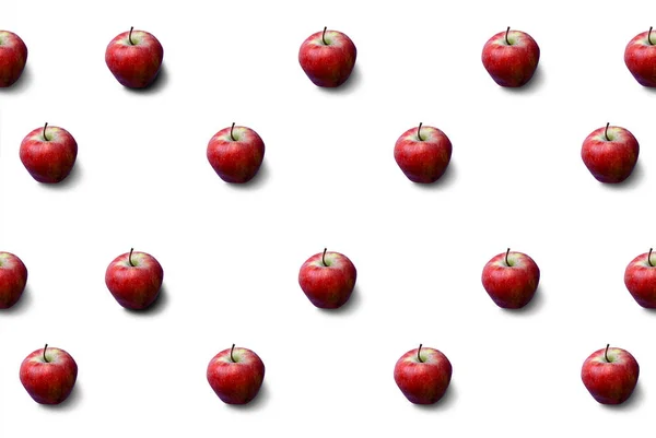 Beyaz arka planda elmalar. Taze. Doğa.