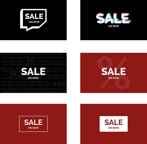 Vektör satışı pankartları. 