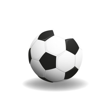 Futbol topu. Web sitesi tasarımı, uygulaması, kullanıcı arabirimi için futbol sembolü. Vektör çizim, Eps10