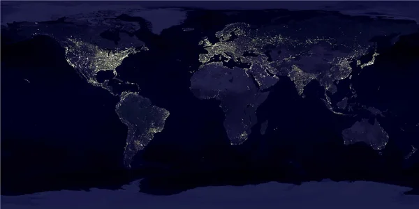 Earth gerçekçi harita. Nasa tarafından döşenmiş bu vektör unsurları