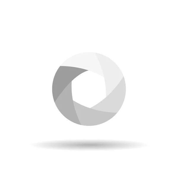 Beyaz bir arka plan üzerinde video logo — Stok Vektör