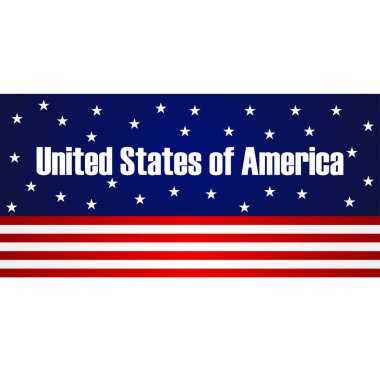 Amerikan bayrağı vektör görüntüsü. ABD bayrağı