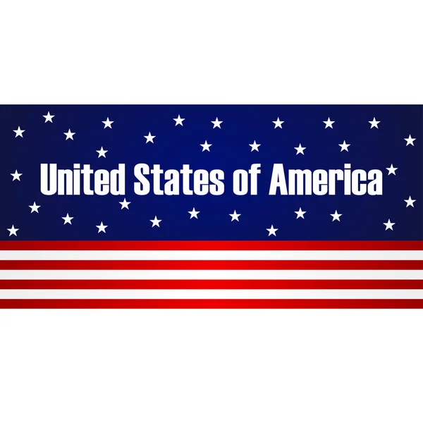 アメリカの国旗のベクター画像。アメリカの国旗 — ストックベクタ