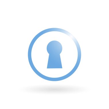 Kilit düz simge vektör eps10