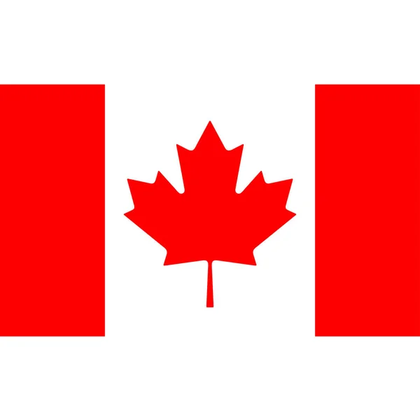 Imagem da bandeira do Canadá. Bandeira do Canadá desenho JPG. Modelo de bandeira do Canadá. Canadá bandeira EPS vetor ilustração. Folha do Canadá — Vetor de Stock